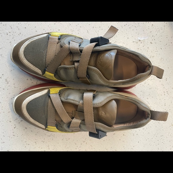 Chloe Sonnie olive green sneakers 38 8 - Picture 8 of 8